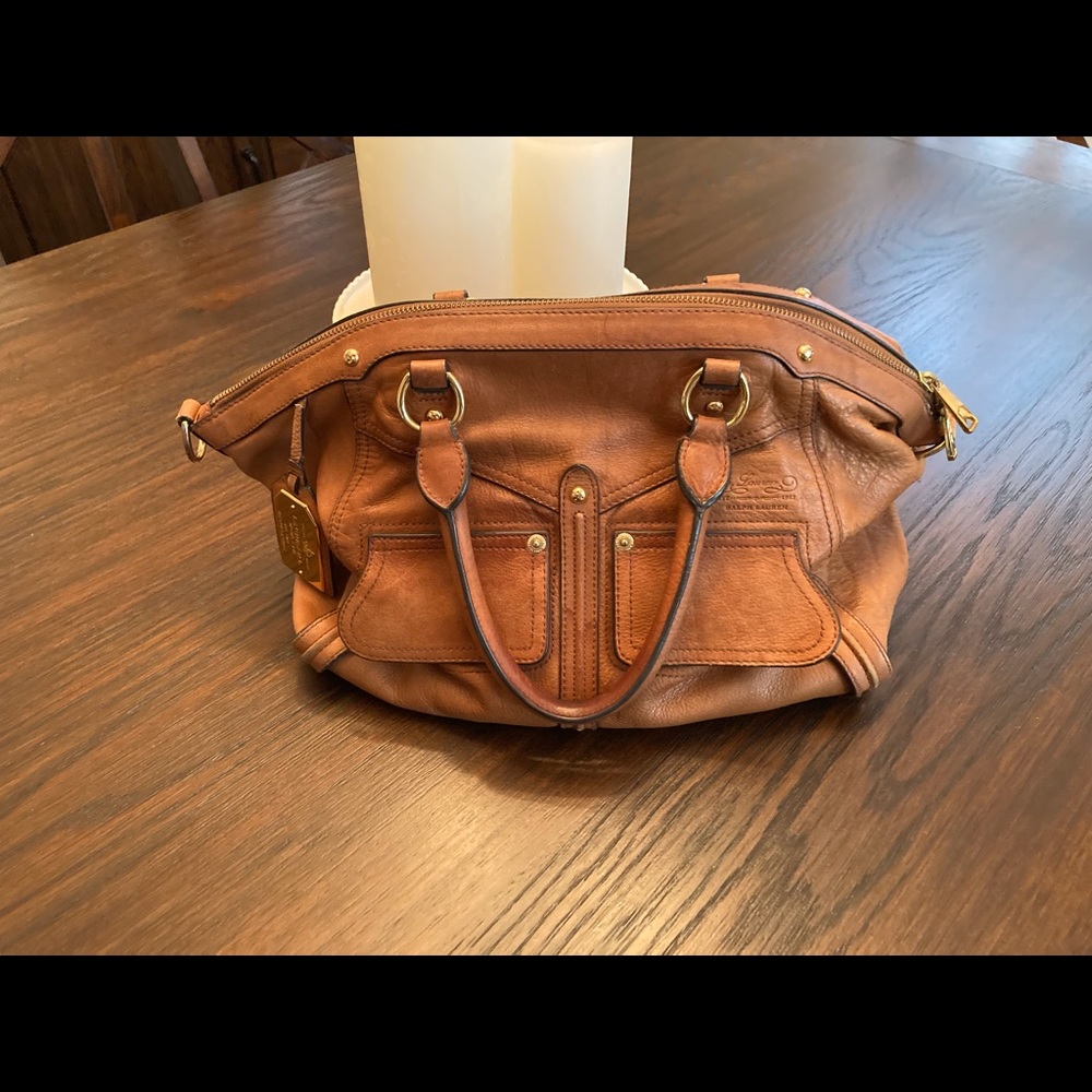 Ralph Lauren leather satchel vintage
